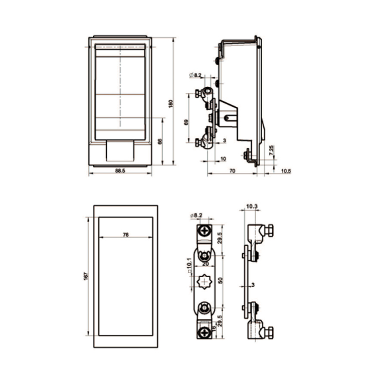 Hangslot Type Box Change Lock-A7802