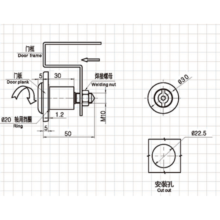 Gereedschapstype Cassetteschroef Tension Lock-A6054