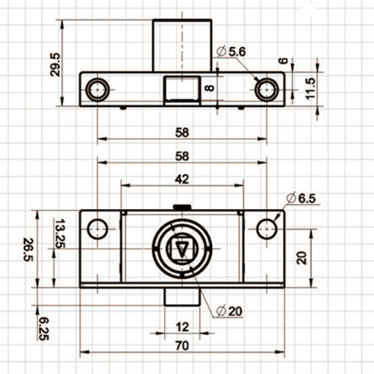 Duw-type tongvergrendeling-A6221